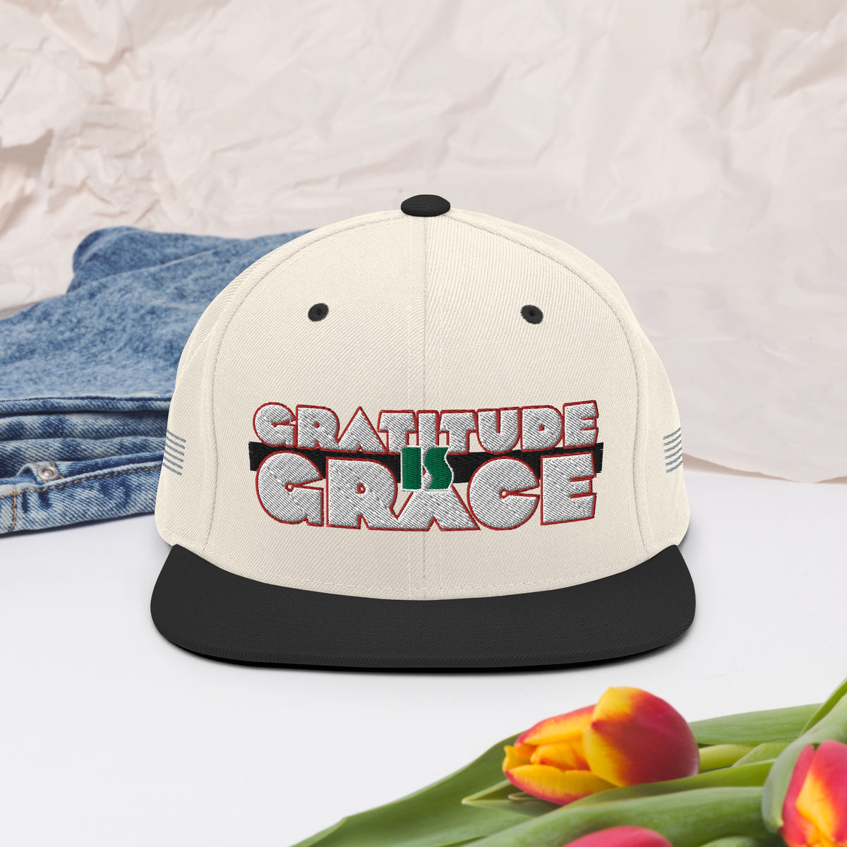 Gratitude is Grace RGB Snapback Hat