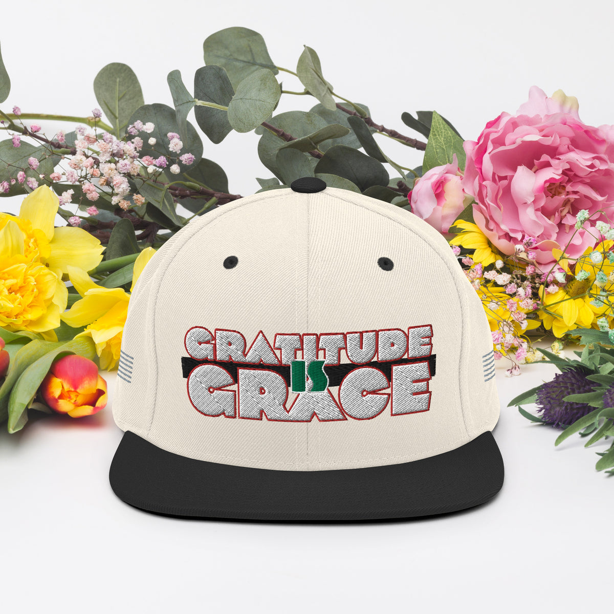 Gratitude is Grace RGB Snapback Hat