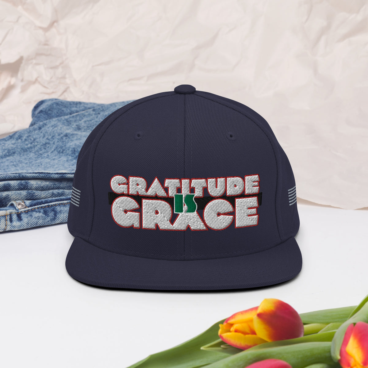 Gratitude is Grace RGB Snapback Hat