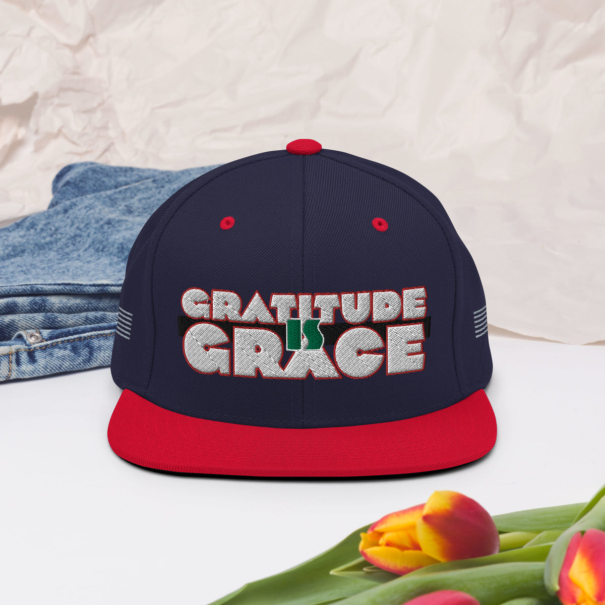 Gratitude is Grace RGB Snapback Hat