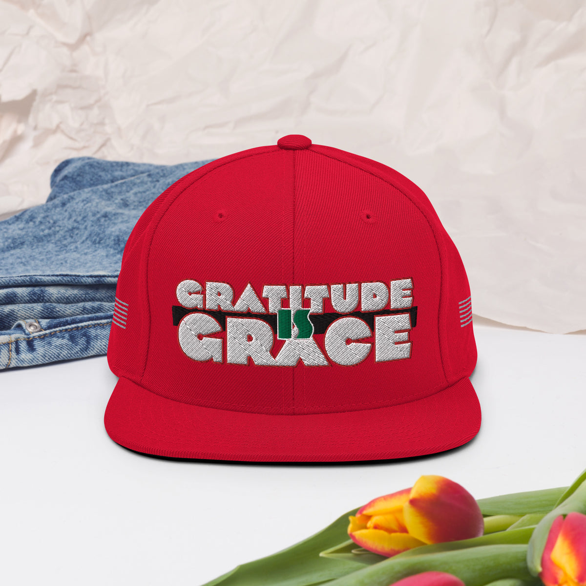 Gratitude is Grace RGB Snapback Hat