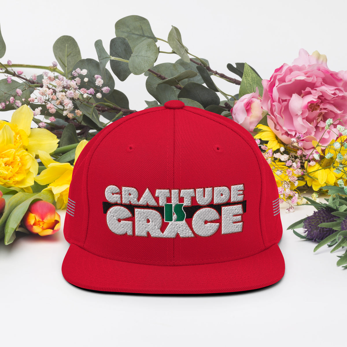 Gratitude is Grace RGB Snapback Hat