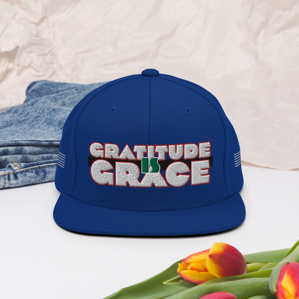 Gratitude is Grace RGB Snapback Hat