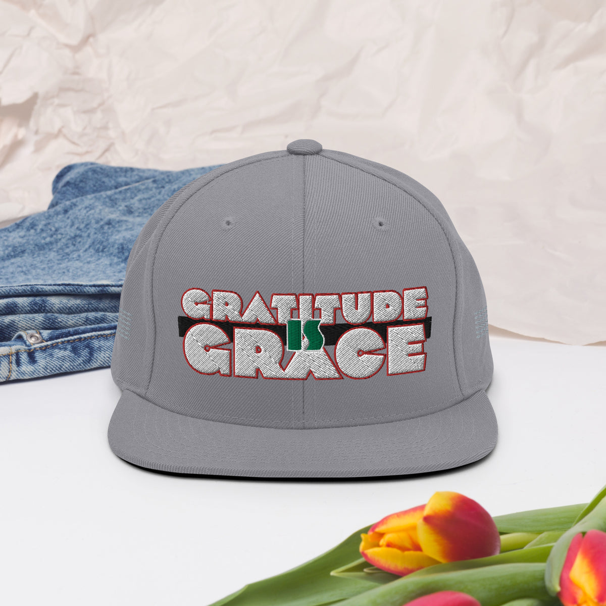 Gratitude is Grace RGB Snapback Hat