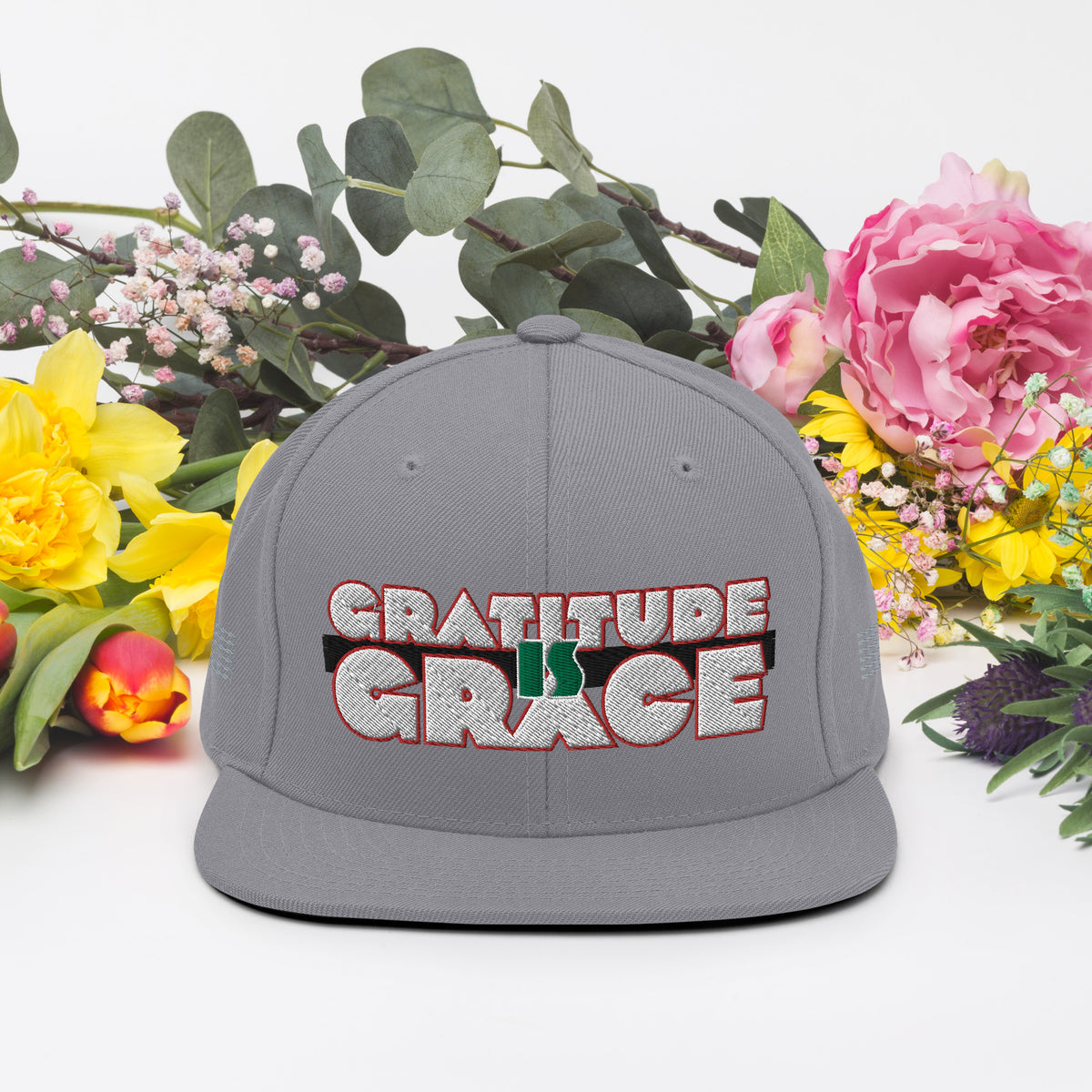 Gratitude is Grace RGB Snapback Hat