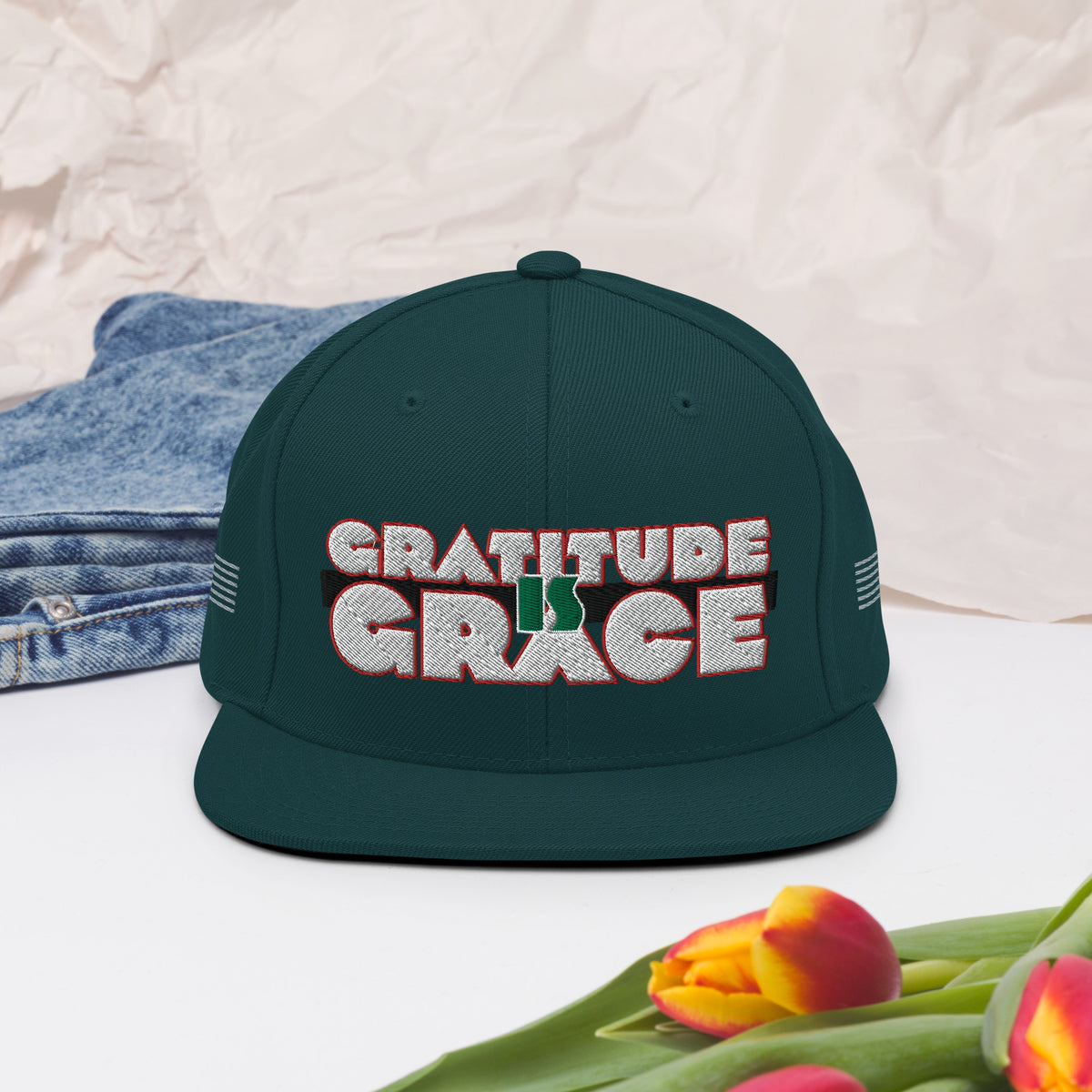 Gratitude is Grace RGB Snapback Hat
