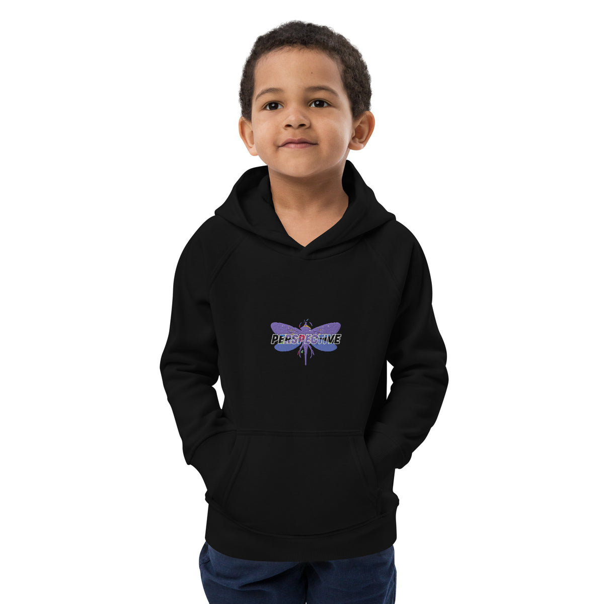 Dragonfly Perspective Kids eco hoodie