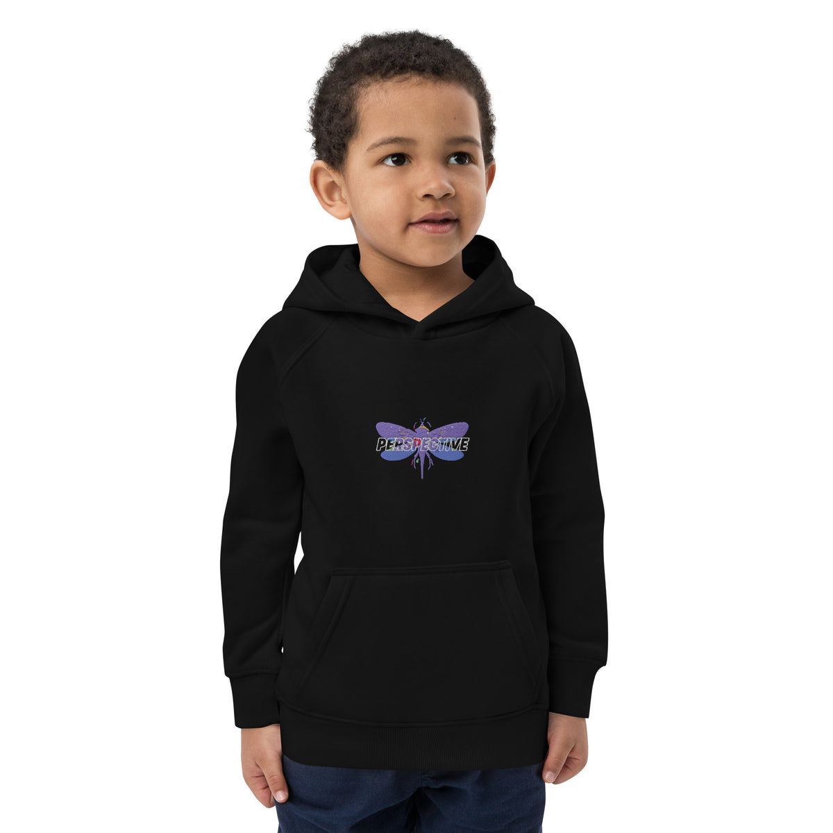 Dragonfly Perspective Kids eco hoodie