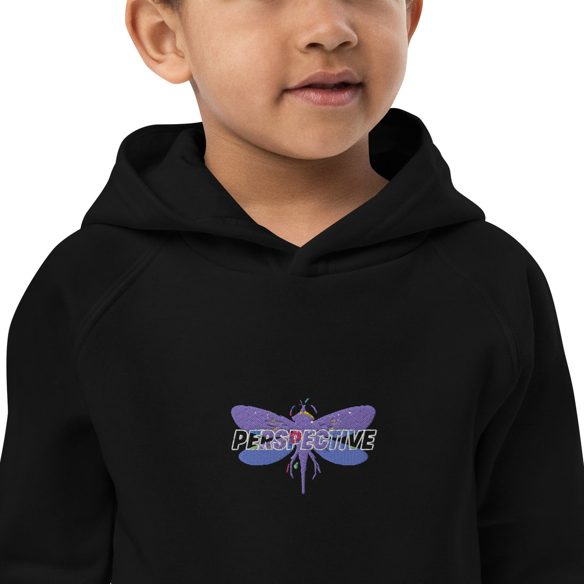 Dragonfly Perspective Kids eco hoodie