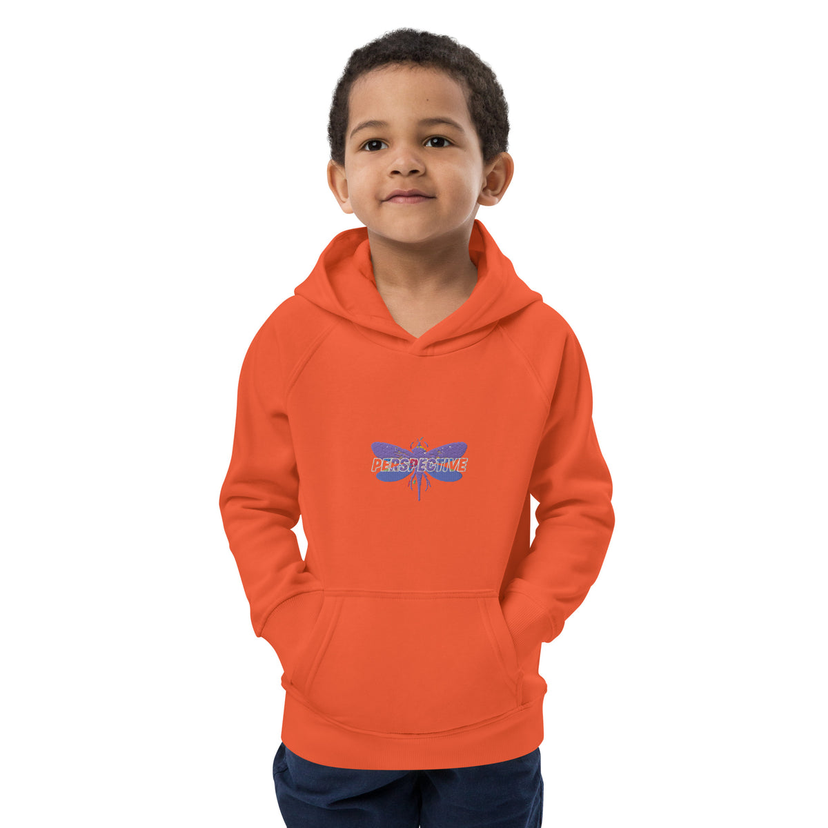 Dragonfly Perspective Kids eco hoodie