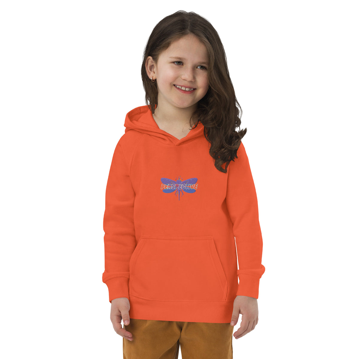 Dragonfly Perspective Kids eco hoodie