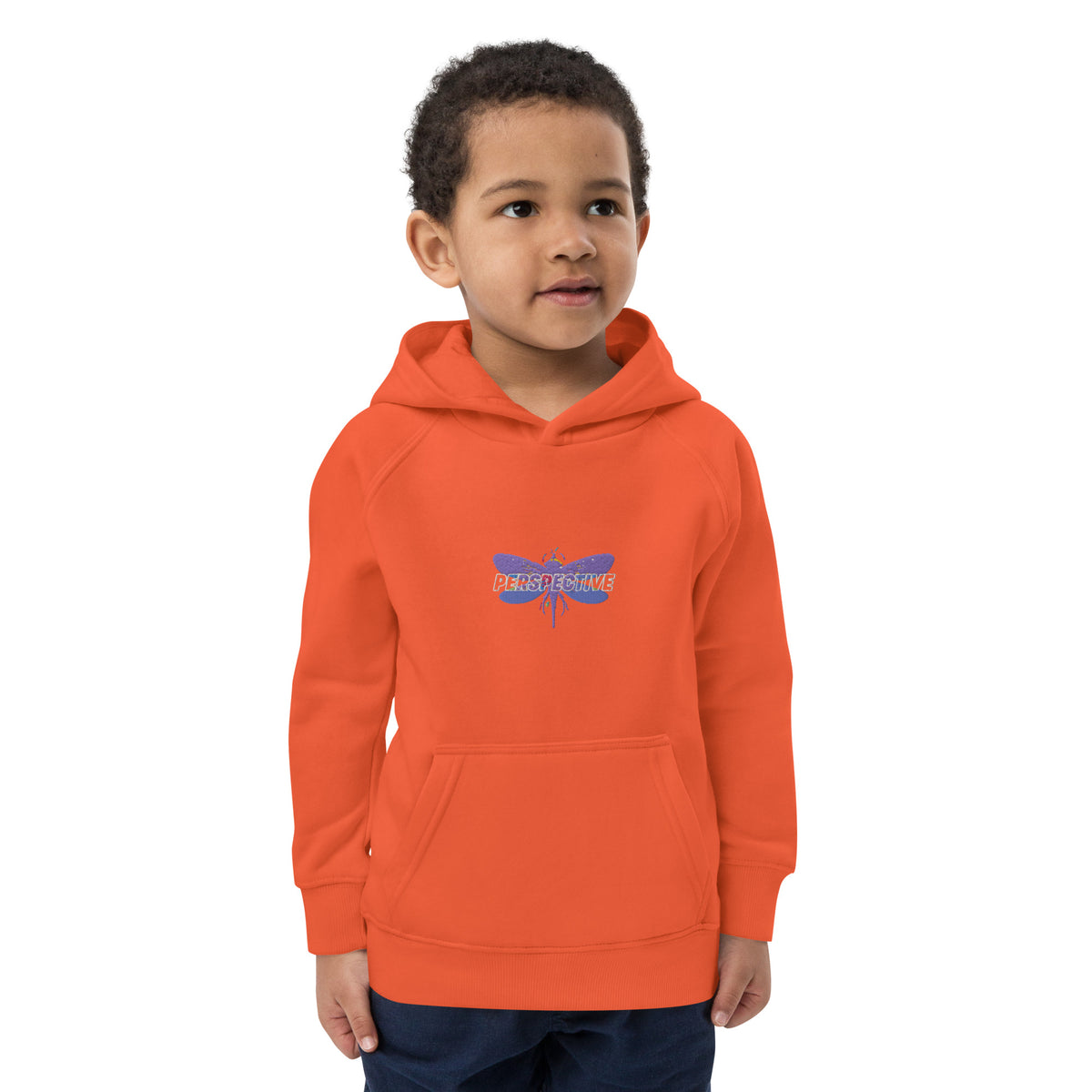 Dragonfly Perspective Kids eco hoodie