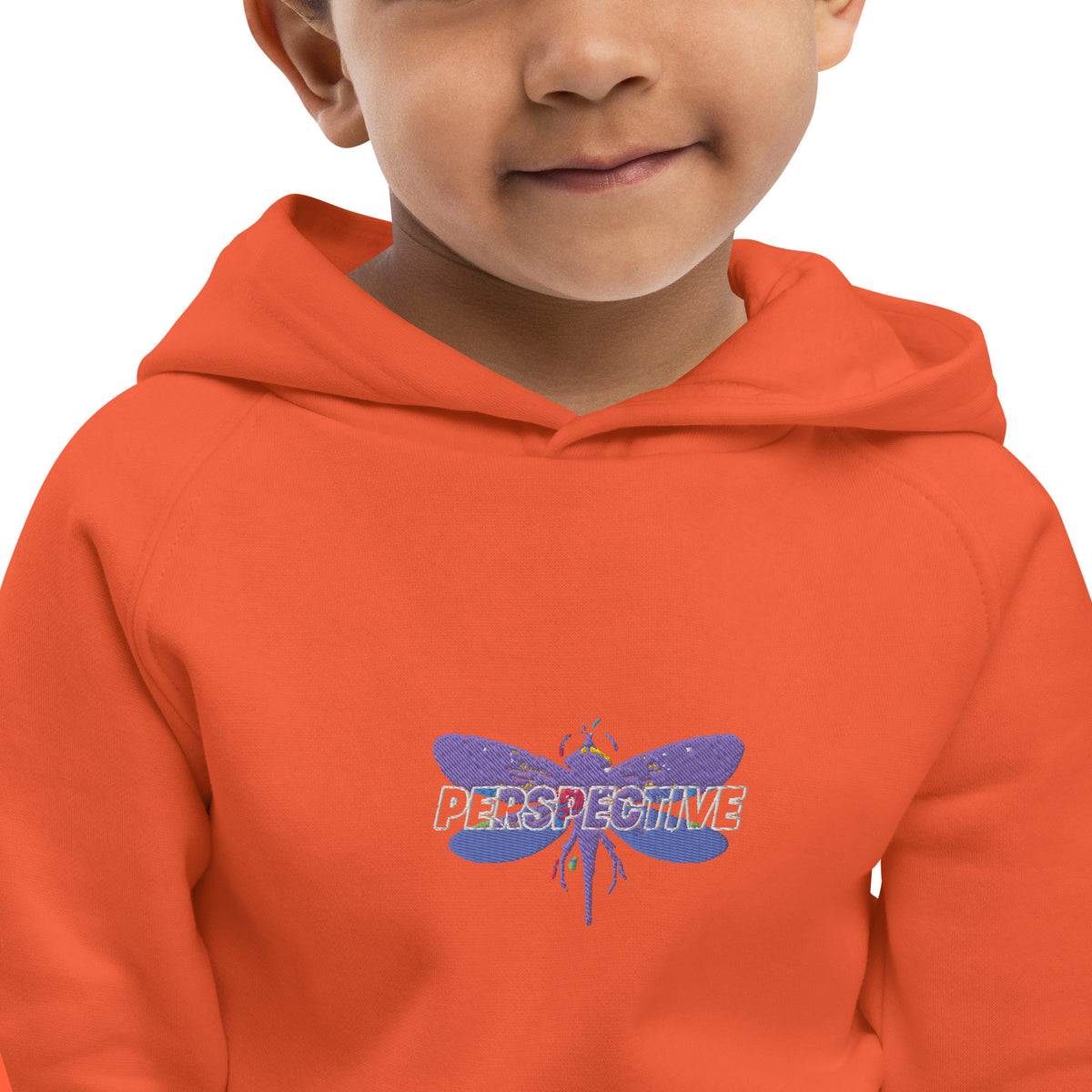 Dragonfly Perspective Kids eco hoodie