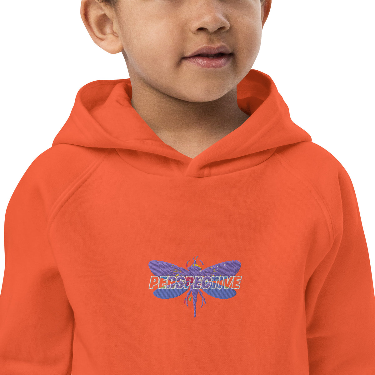 Dragonfly Perspective Kids eco hoodie