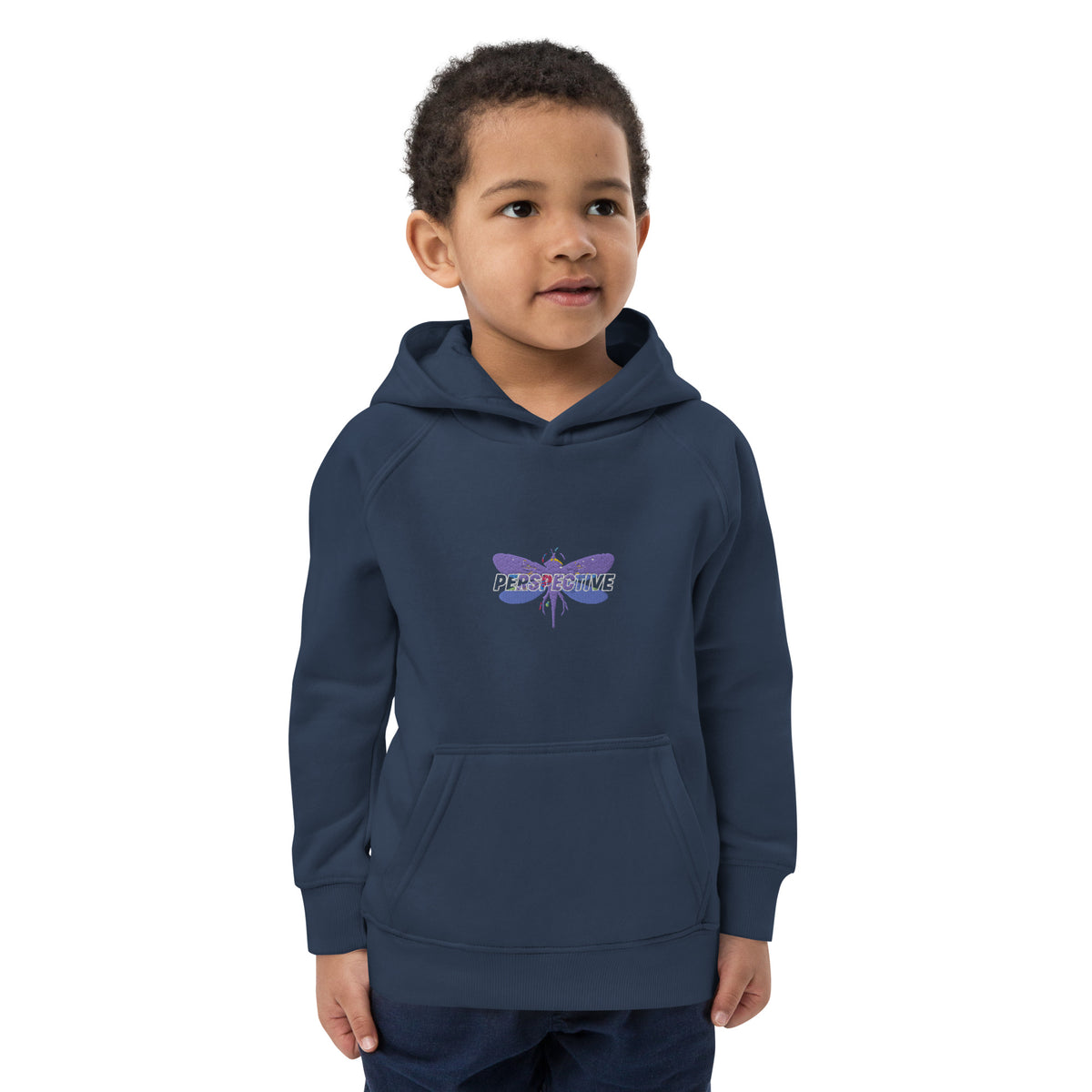 Dragonfly Perspective Kids eco hoodie