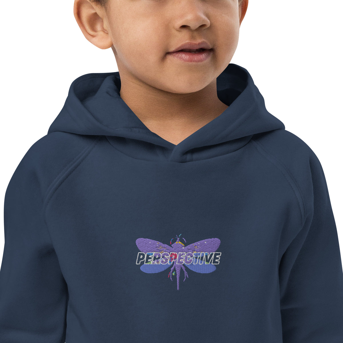 Dragonfly Perspective Kids eco hoodie