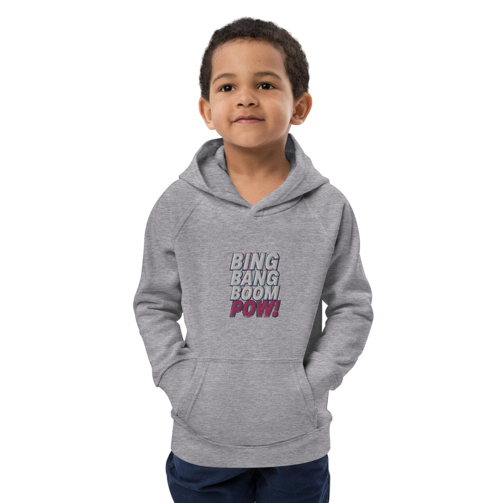 Bing Bang Boom Pow! Kids eco hoodie
