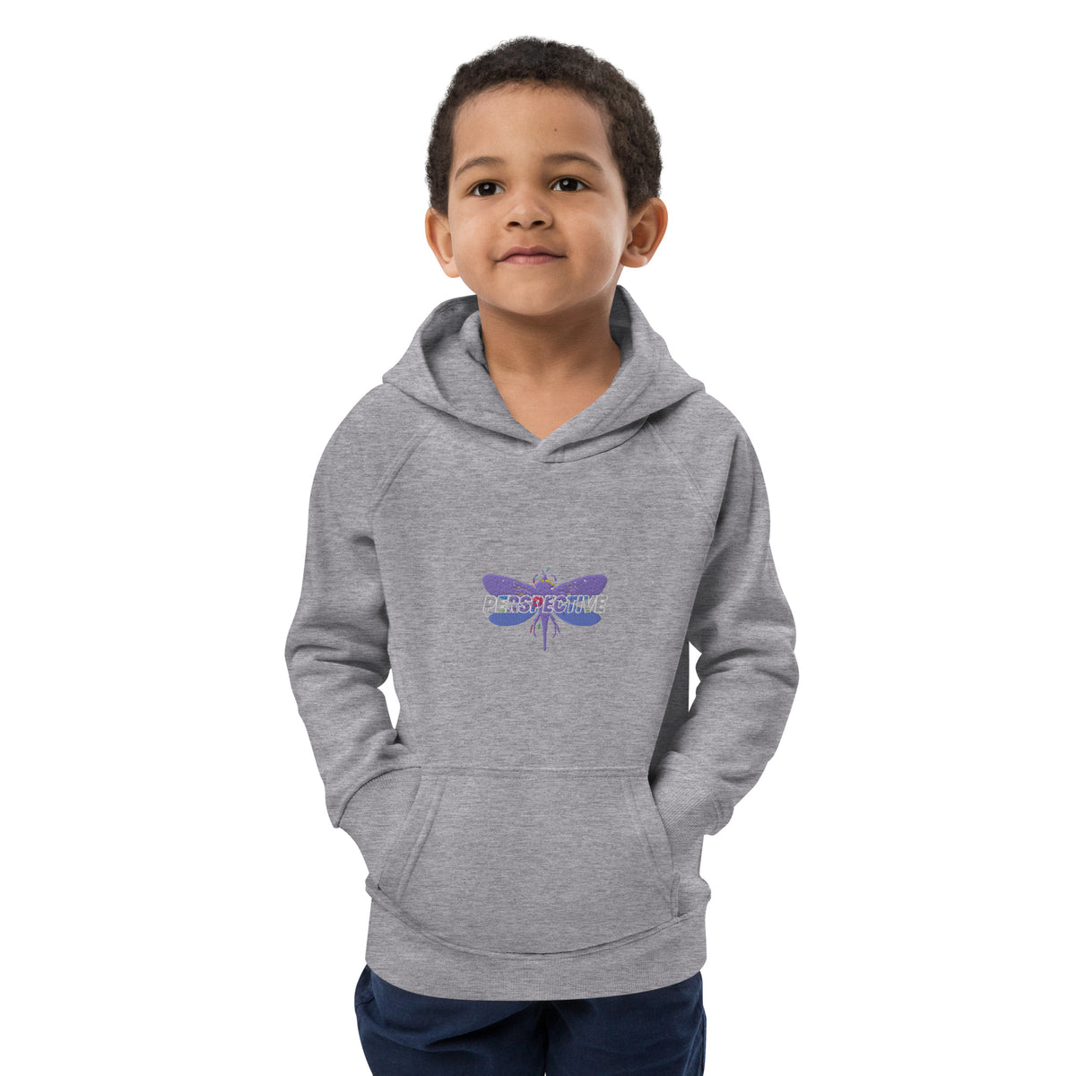 Dragonfly Perspective Kids eco hoodie
