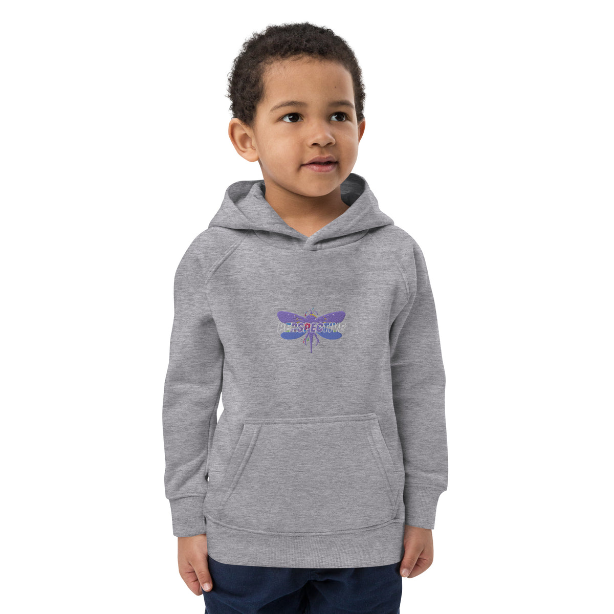 Dragonfly Perspective Kids eco hoodie