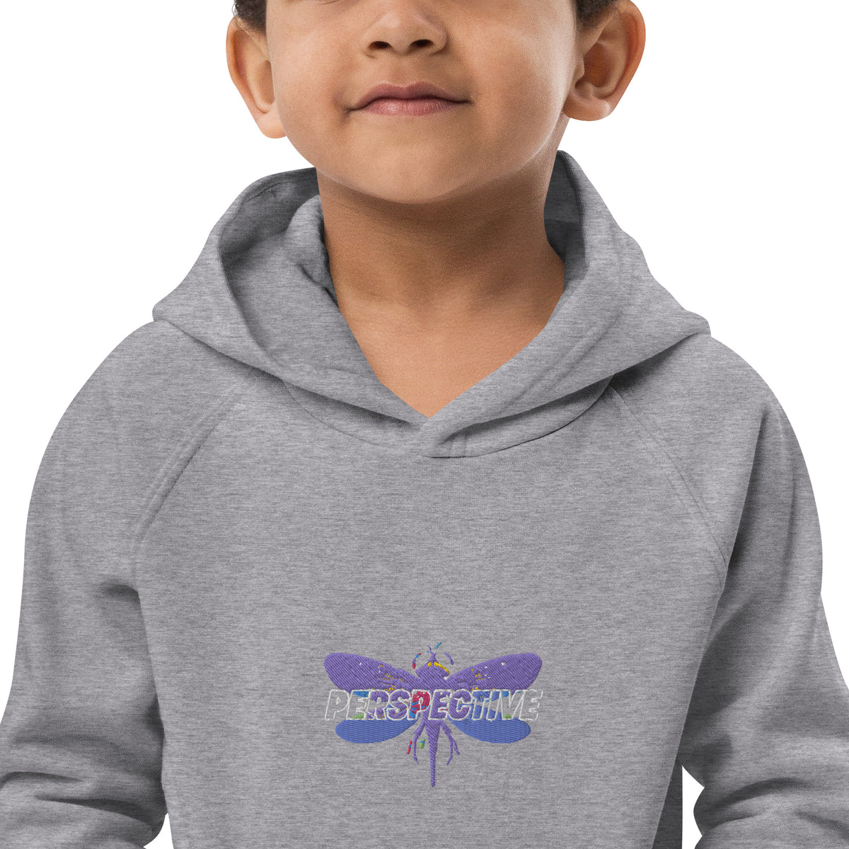 Dragonfly Perspective Kids eco hoodie