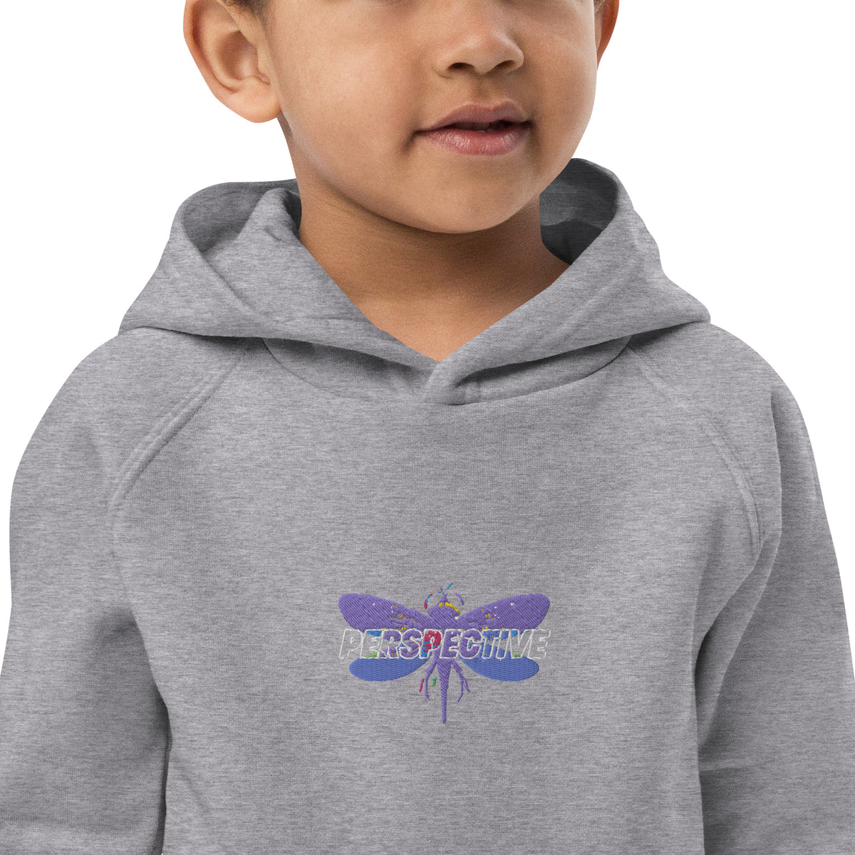 Dragonfly Perspective Kids eco hoodie