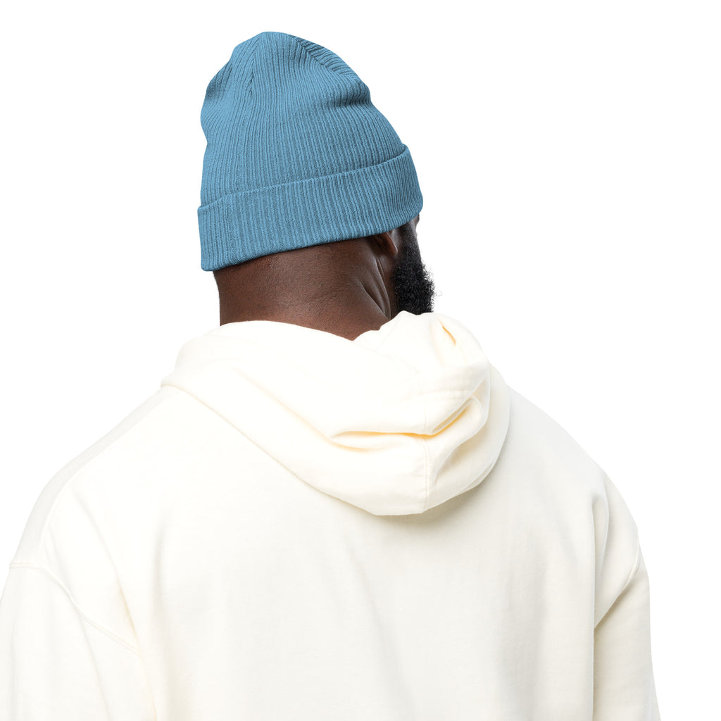 Unapologetically Melanated Organic ribbed beanie