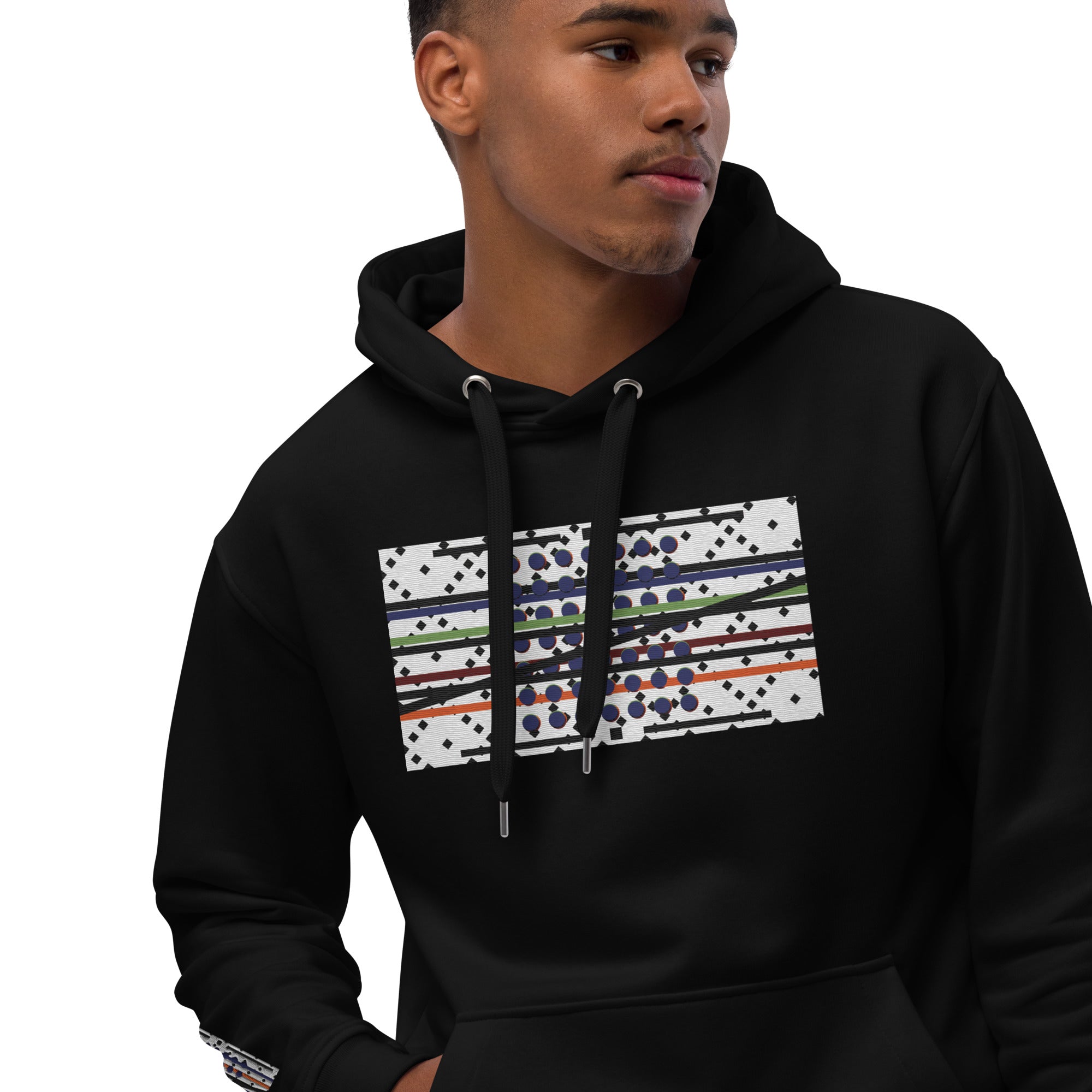 Abstract Free Electron Premium eco hoodie