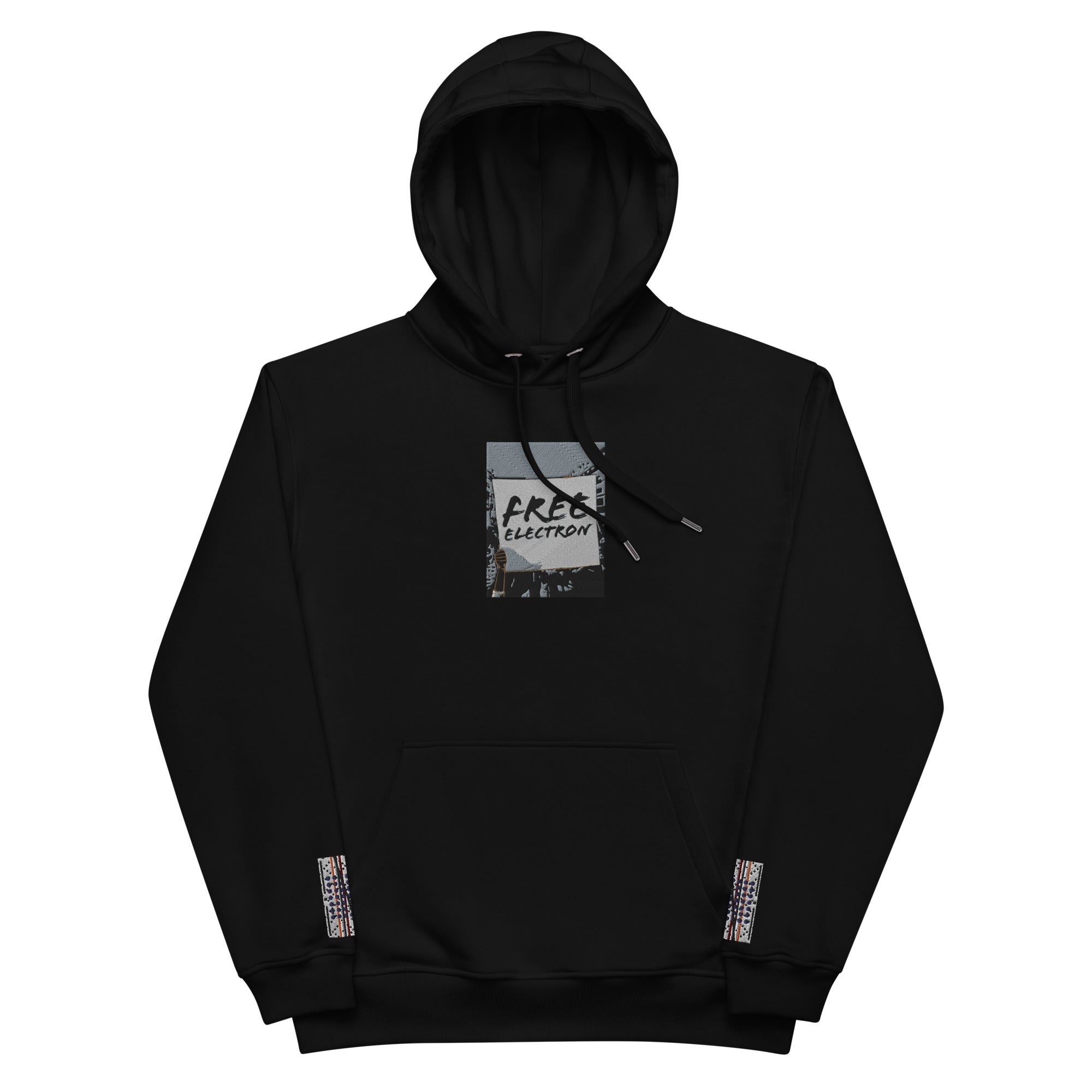 Free Electron Embroidery Premium eco hoodie