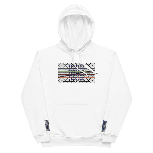 Abstract Free Electron Premium eco hoodie