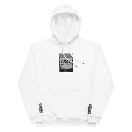 Free Electron Embroidery Premium eco hoodie