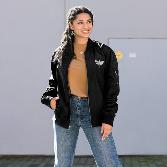 Dragonfly Perspective Premium recycled bomber jacket