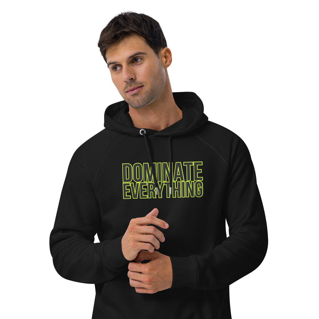Dominate Everything Unisex eco raglan hoodie
