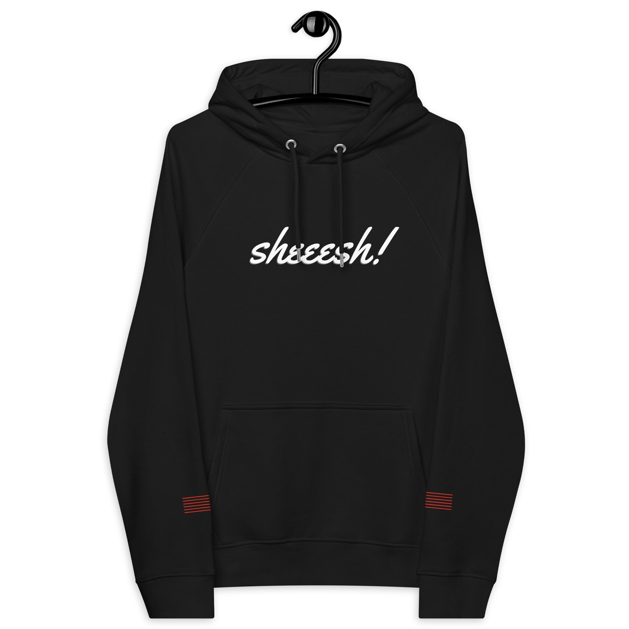 Sheeesh Unplug Unisex eco raglan hoodie