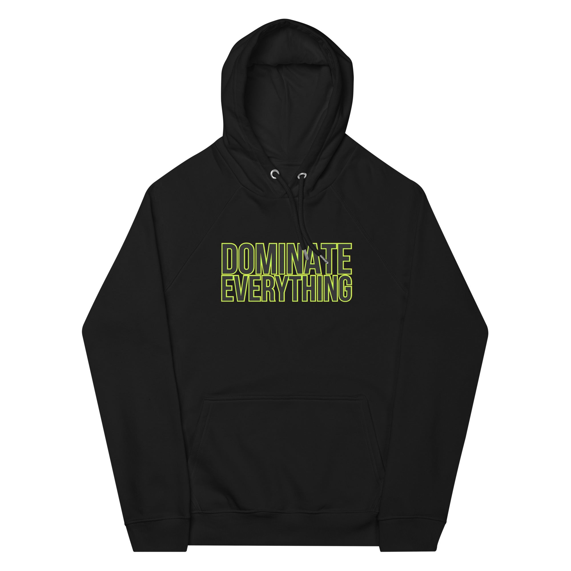 Dominate Everything Unisex eco raglan hoodie