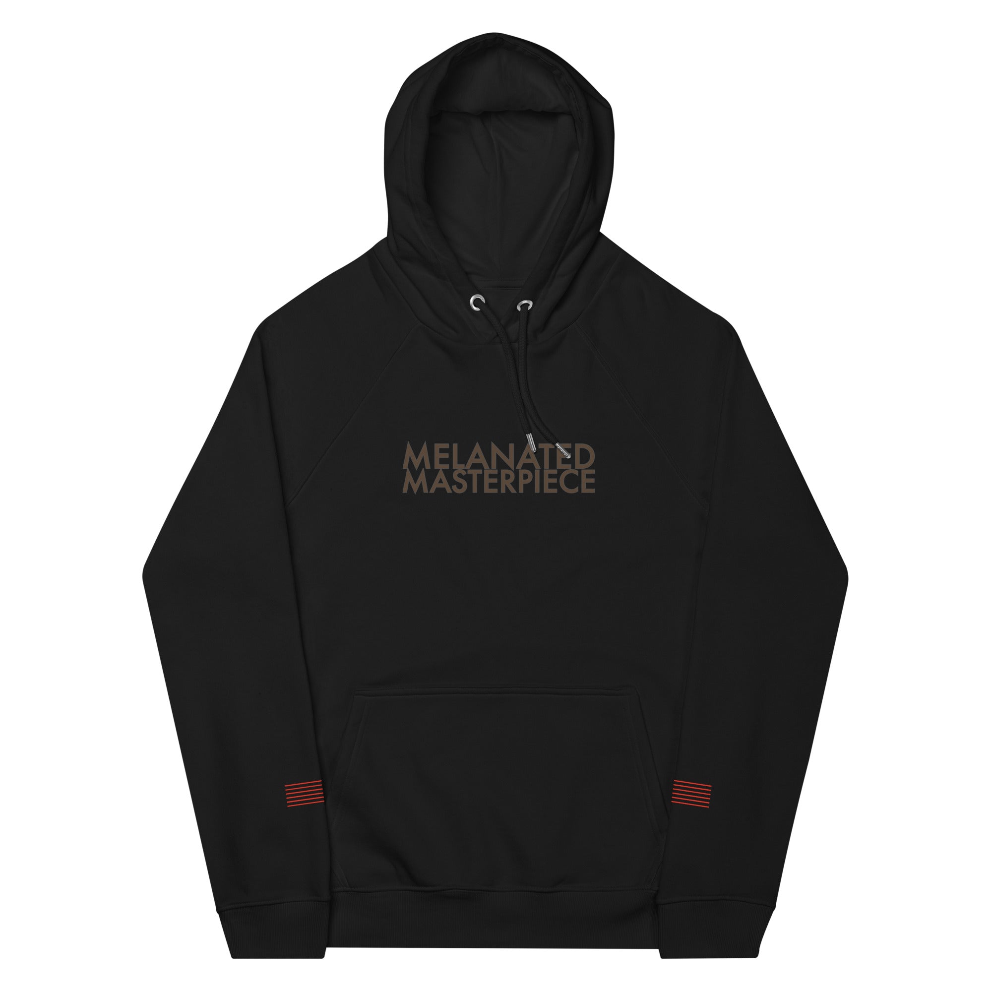 Melanated Masterpiece (Chocolates) Unisex eco raglan hoodie