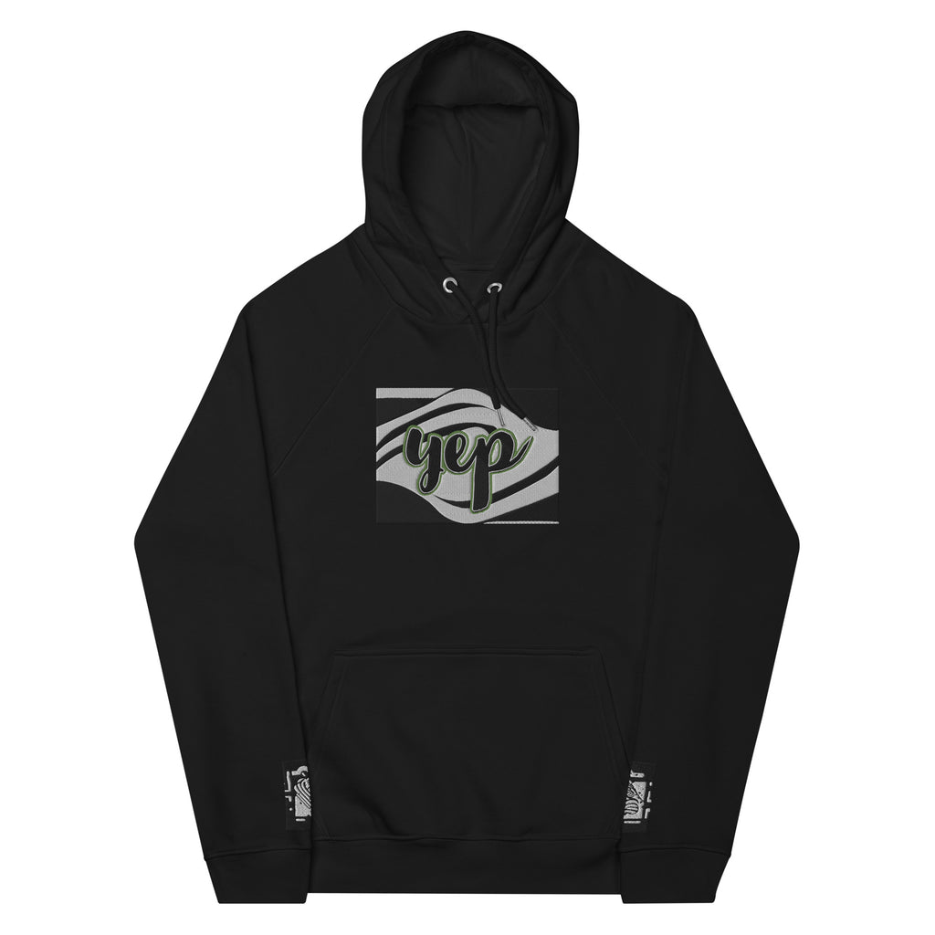 Yep Life be Life’n Unisex eco raglan hoodie