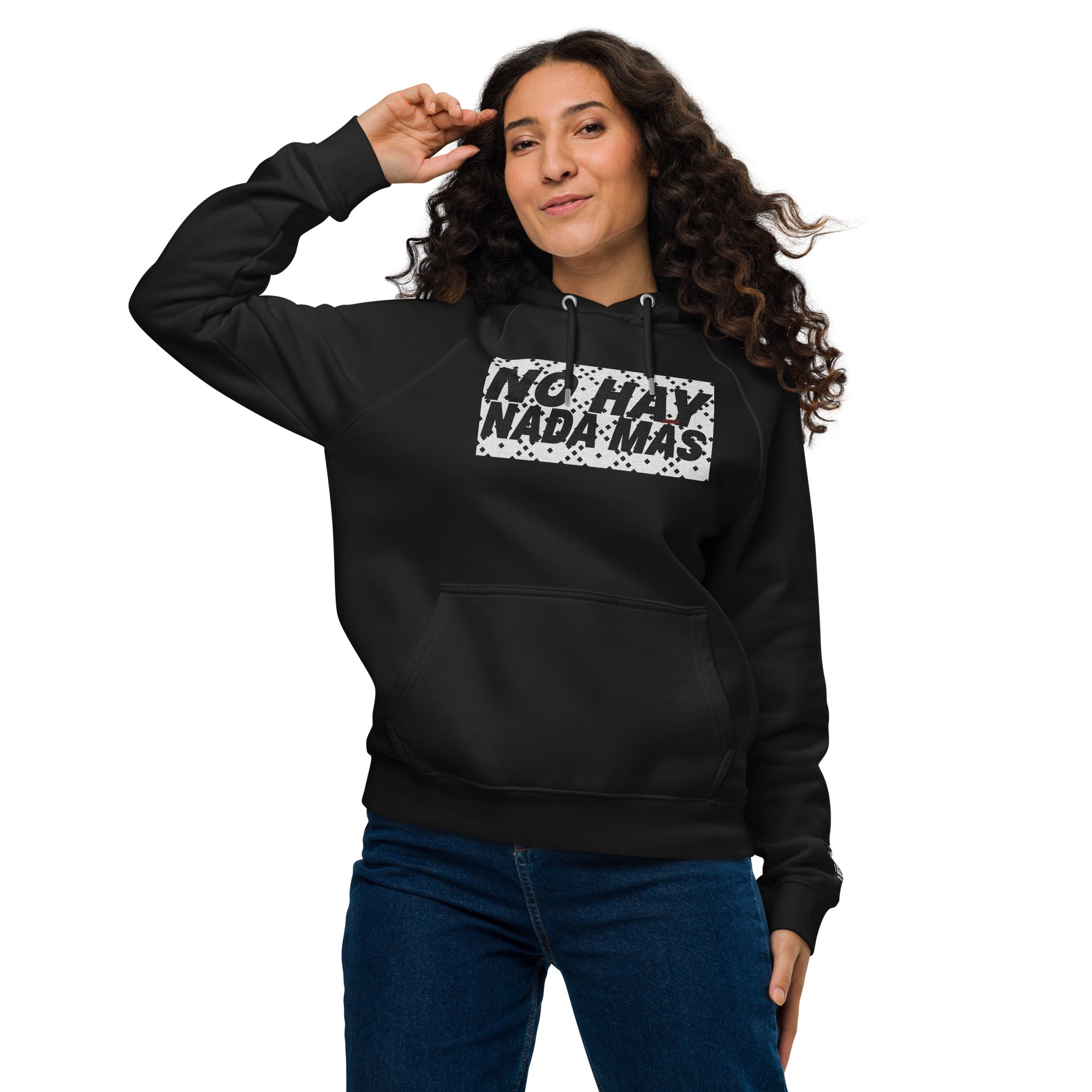 No hay nada más Unisex eco raglan hoodie