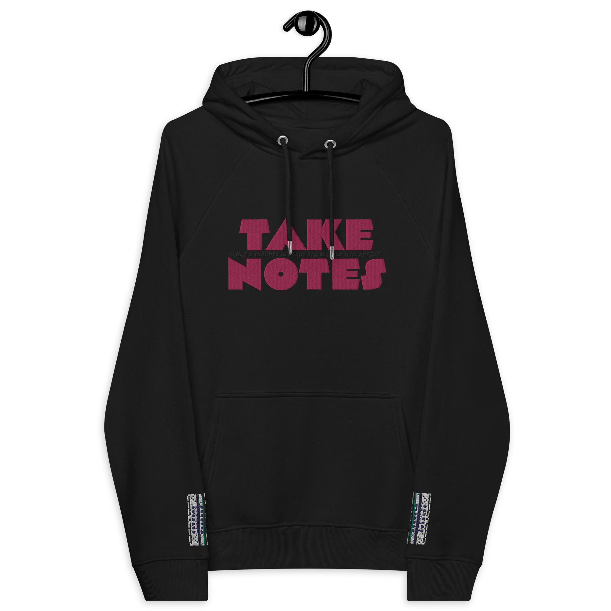 Take Notes #1 Unisex eco raglan hoodie