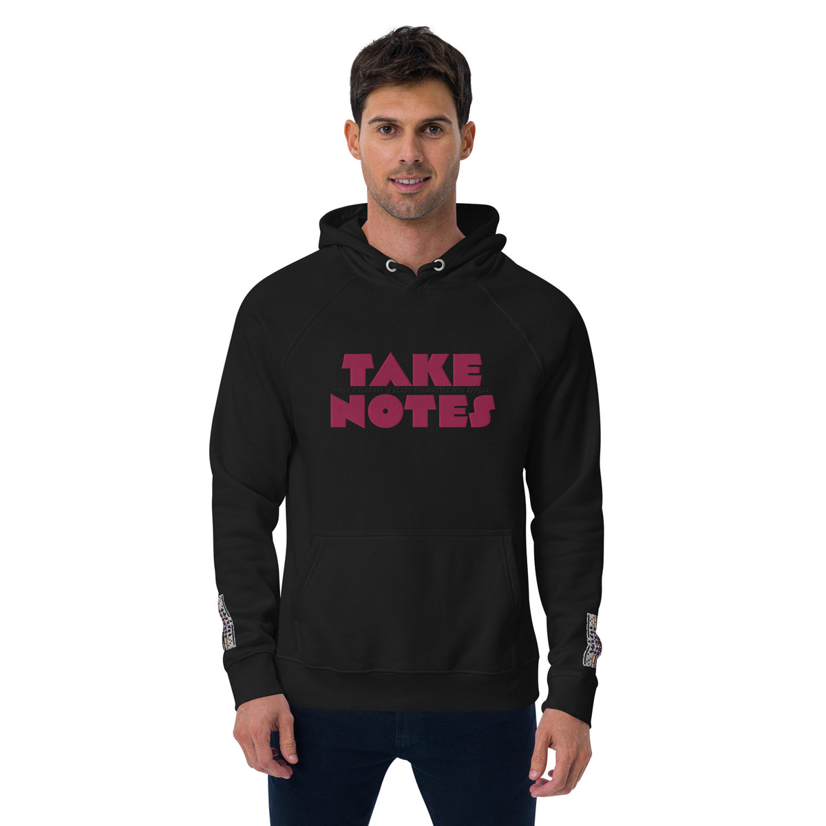 Take Notes #1 Unisex eco raglan hoodie