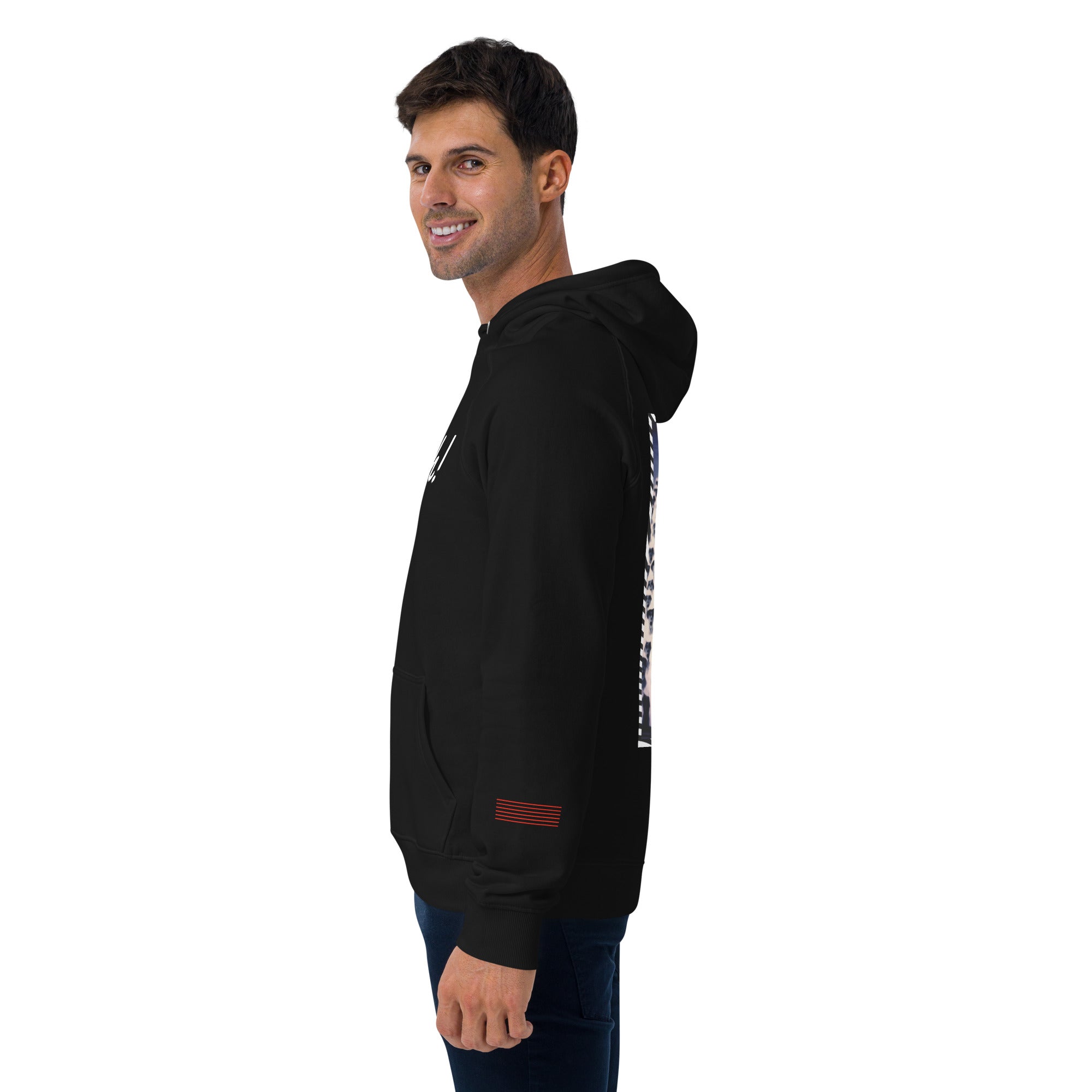 Sheeesh Unplug Unisex eco raglan hoodie