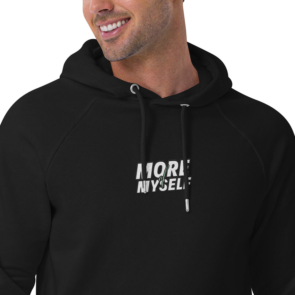 More of Myself 1 Unisex eco raglan hoodie
