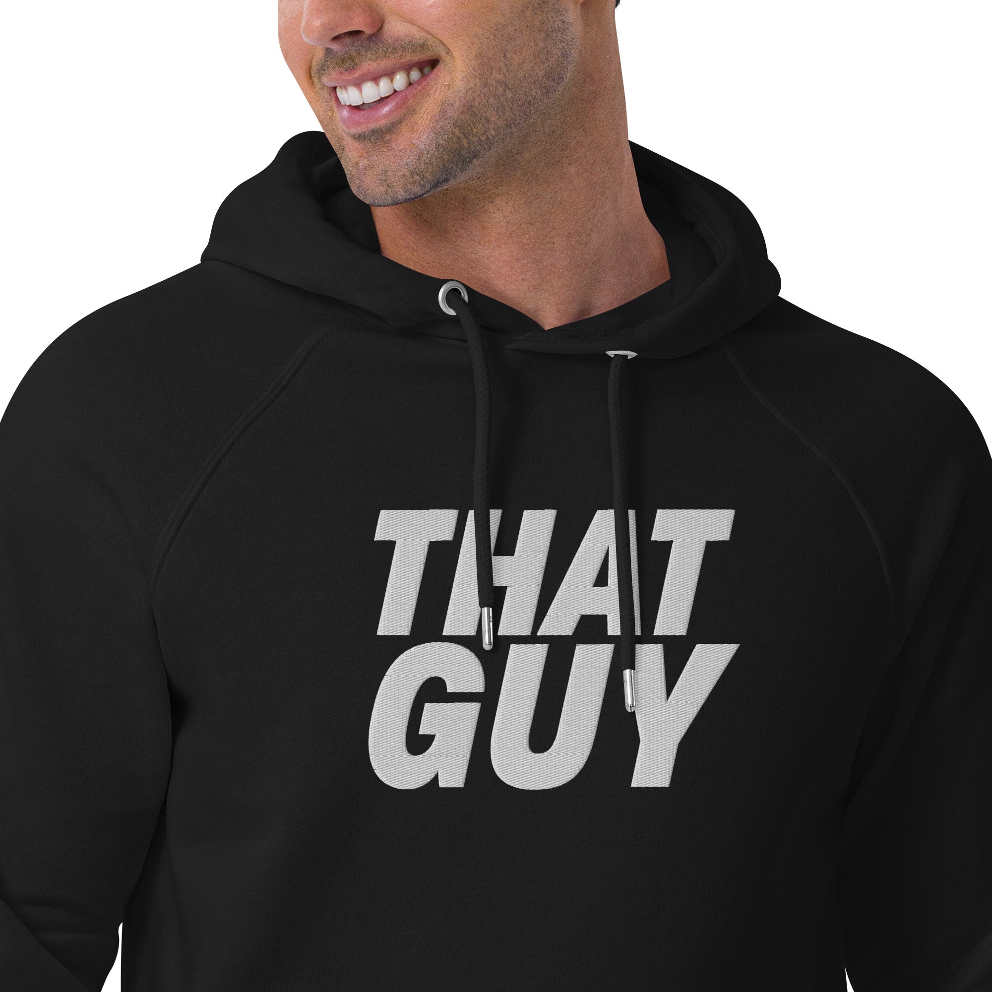 That Guy Unisex eco raglan hoodie