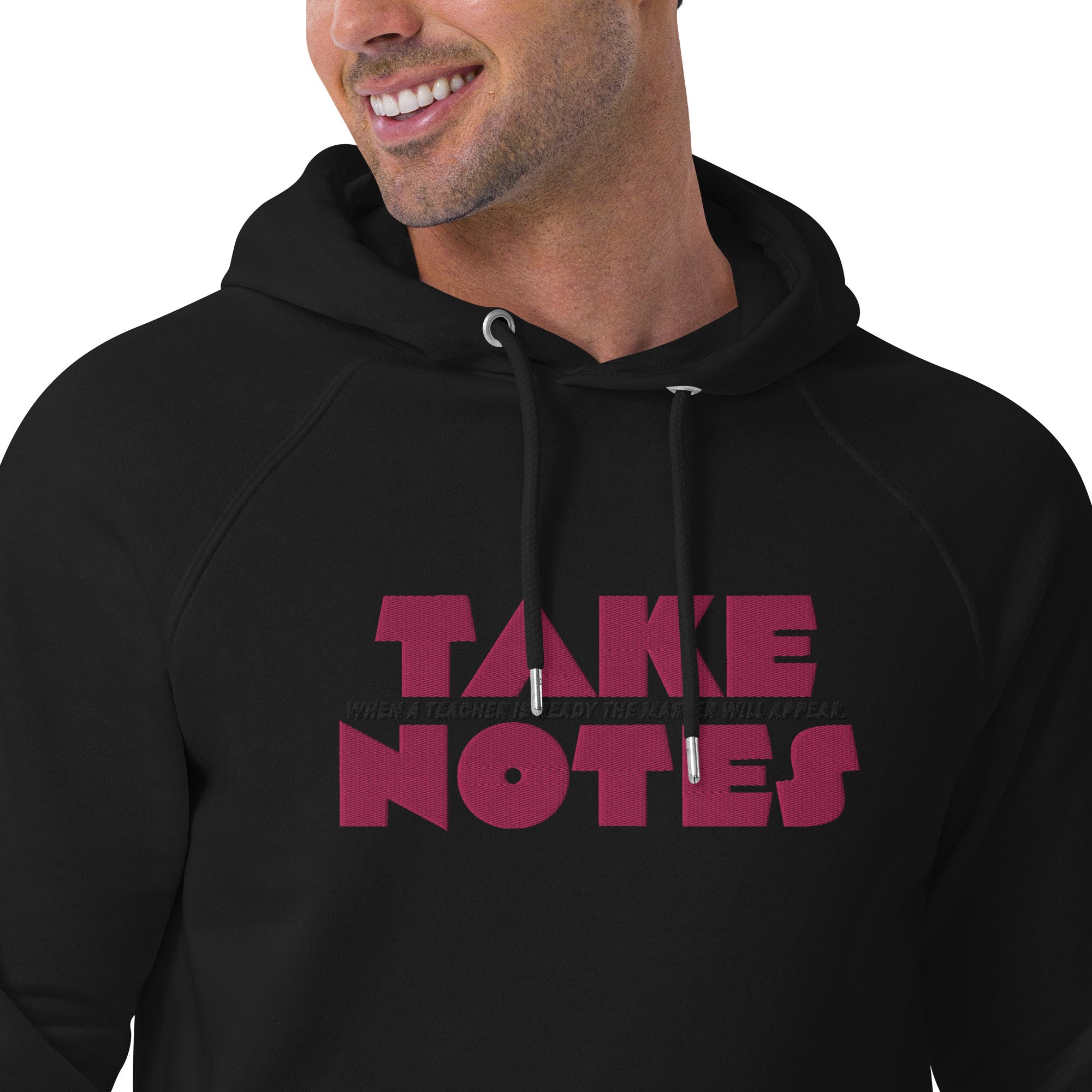 Take Notes #1 Unisex eco raglan hoodie