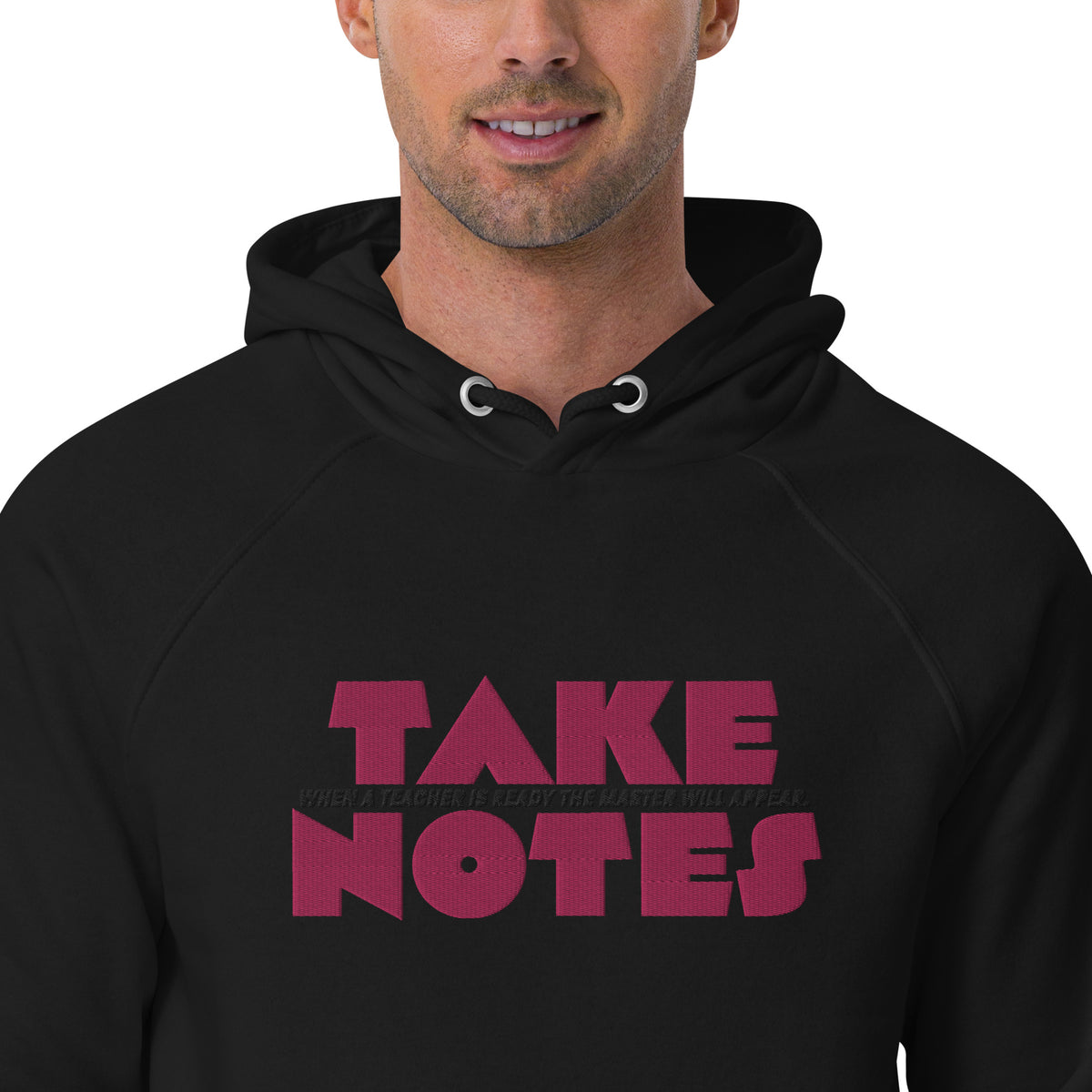 Take Notes #1 Unisex eco raglan hoodie