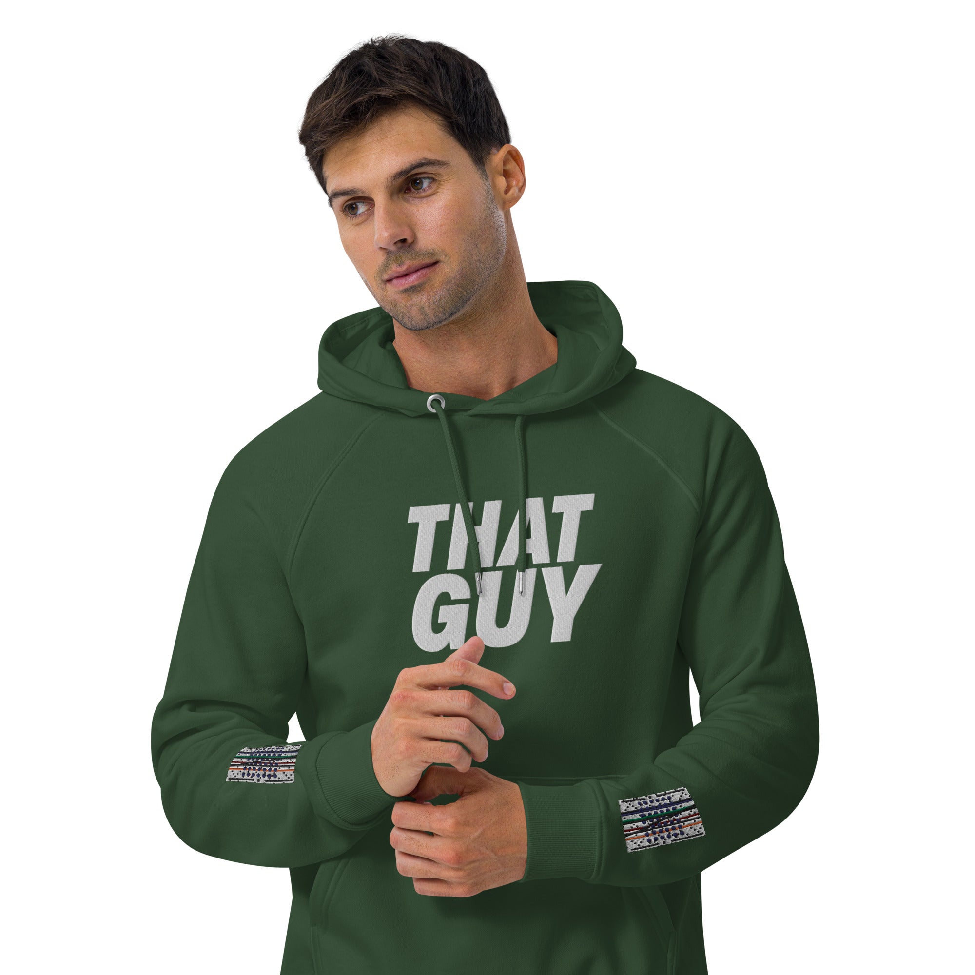 That Guy Unisex eco raglan hoodie