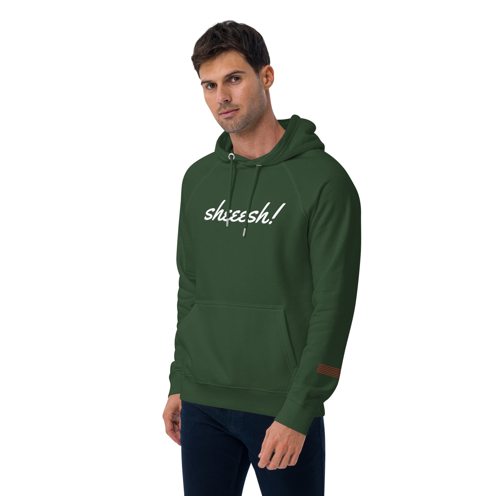 Sheeesh Unplug Unisex eco raglan hoodie