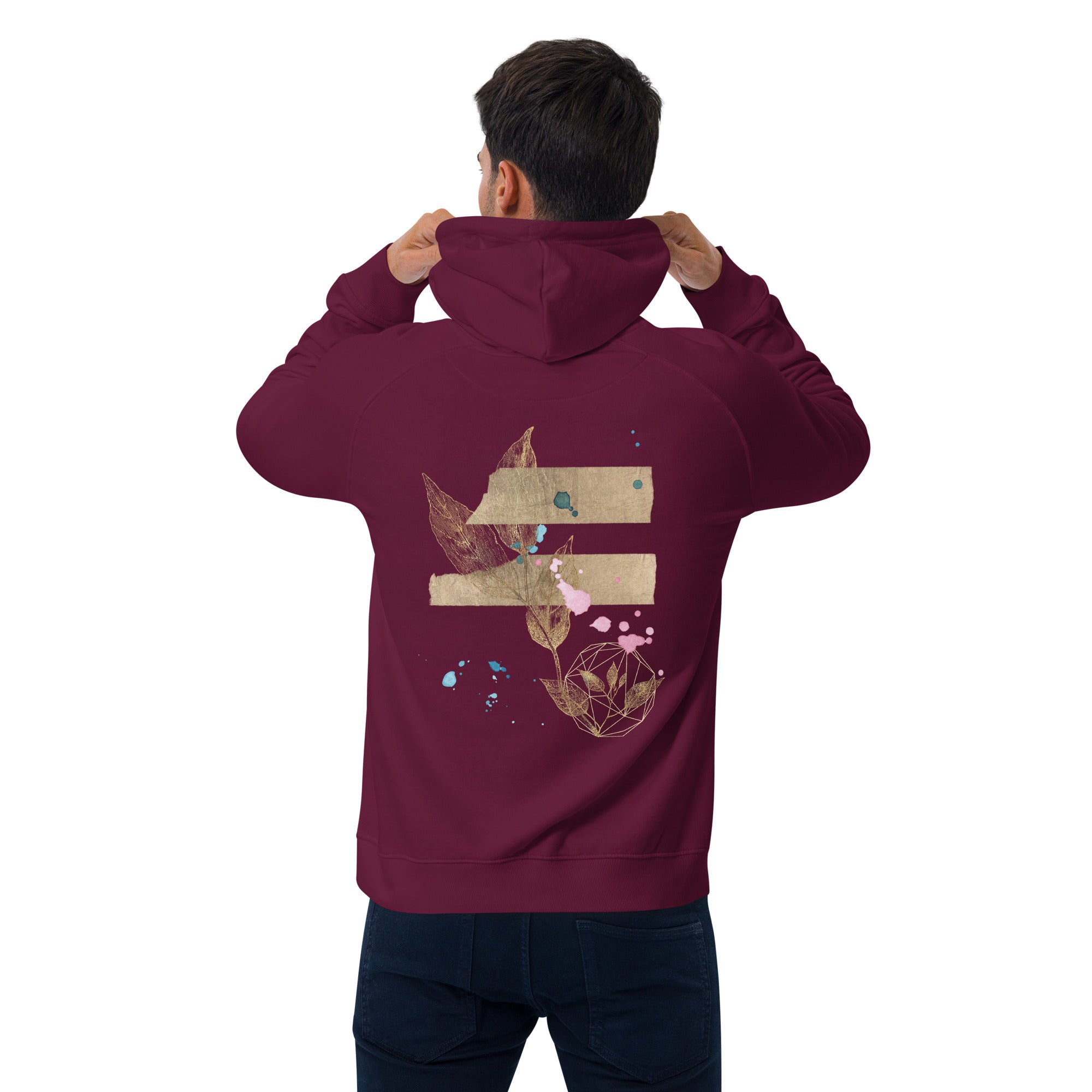 Bing Bang Boom POW! Unisex eco raglan hoodie