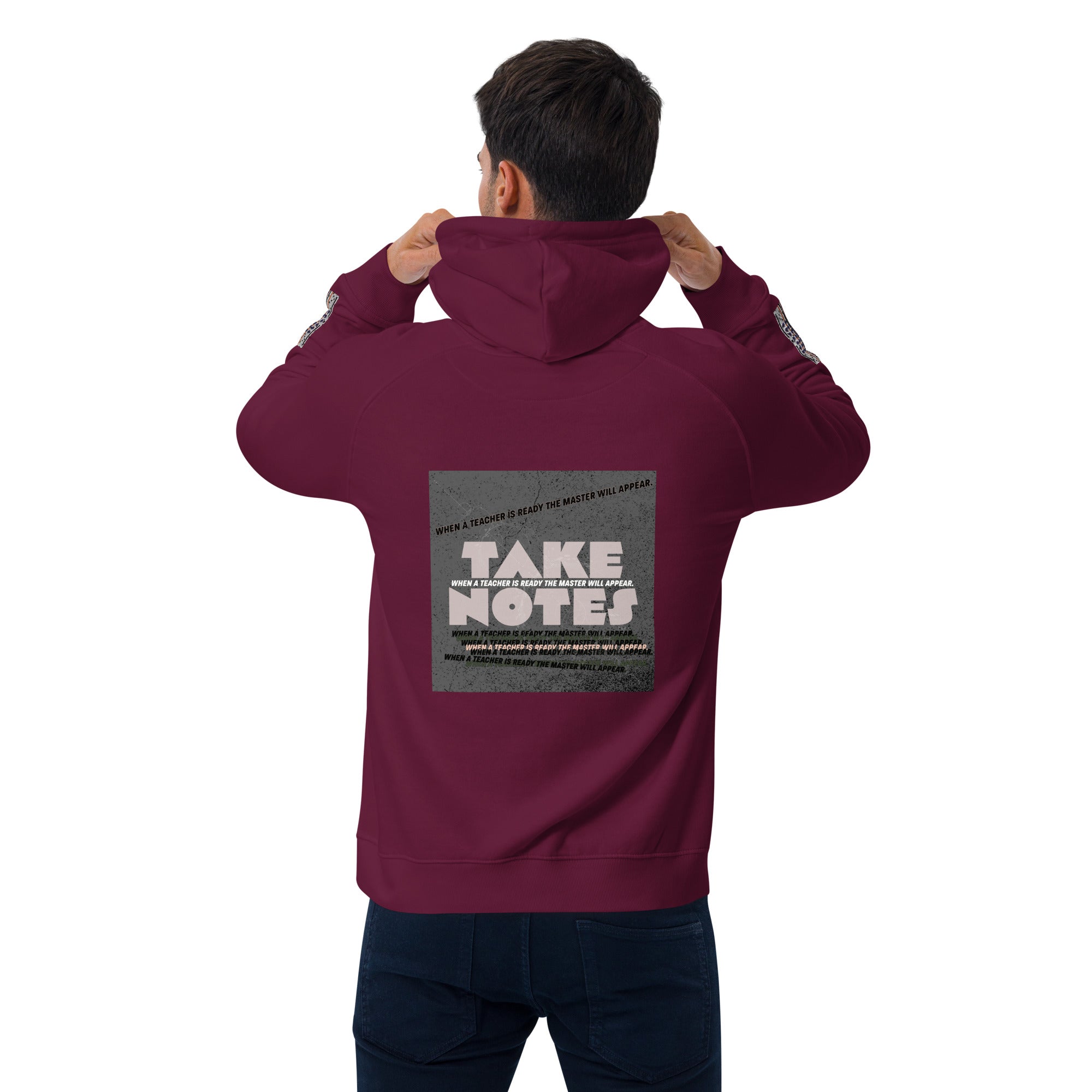 Take Notes #1 Unisex eco raglan hoodie