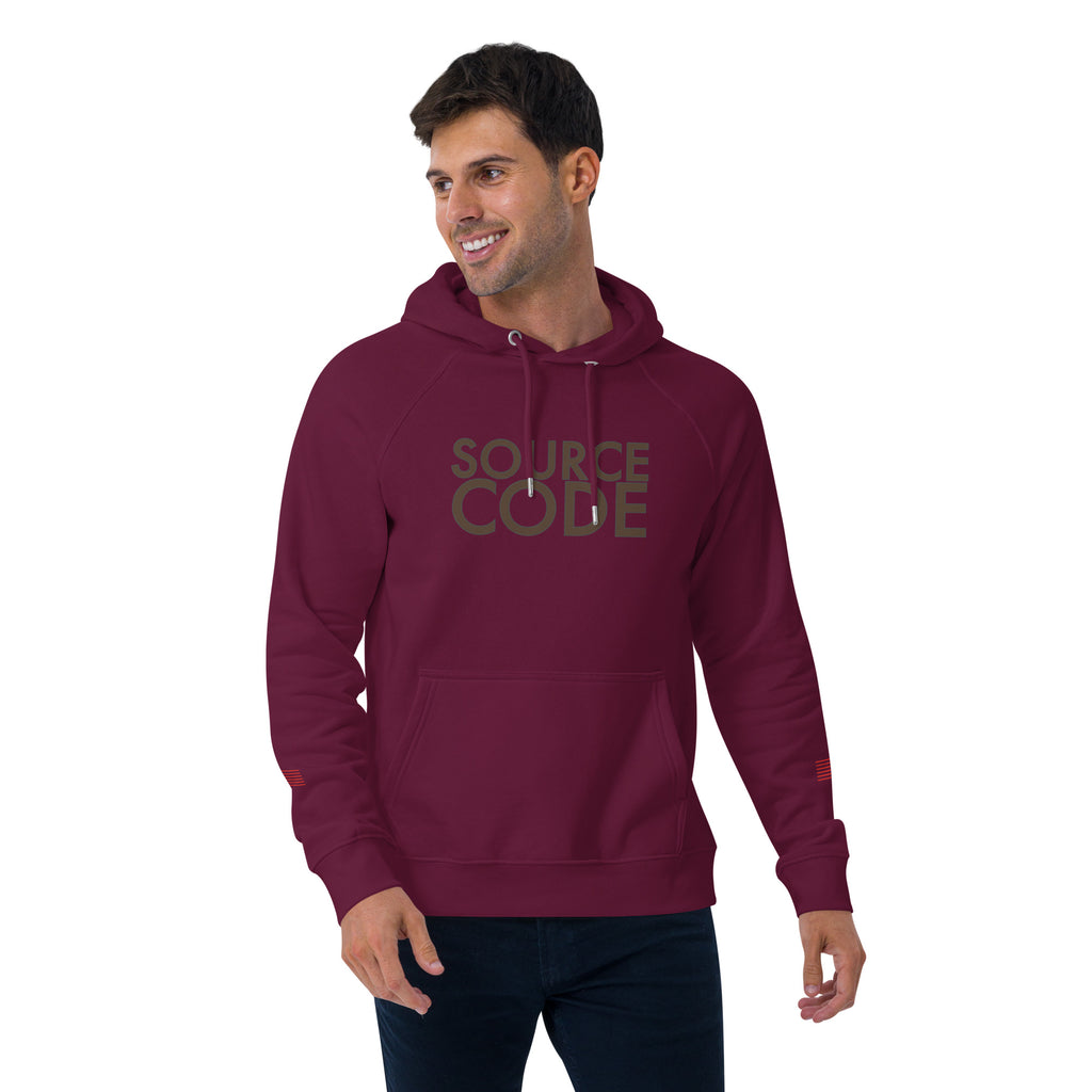 Source Code Perspective Unisex eco raglan hoodie