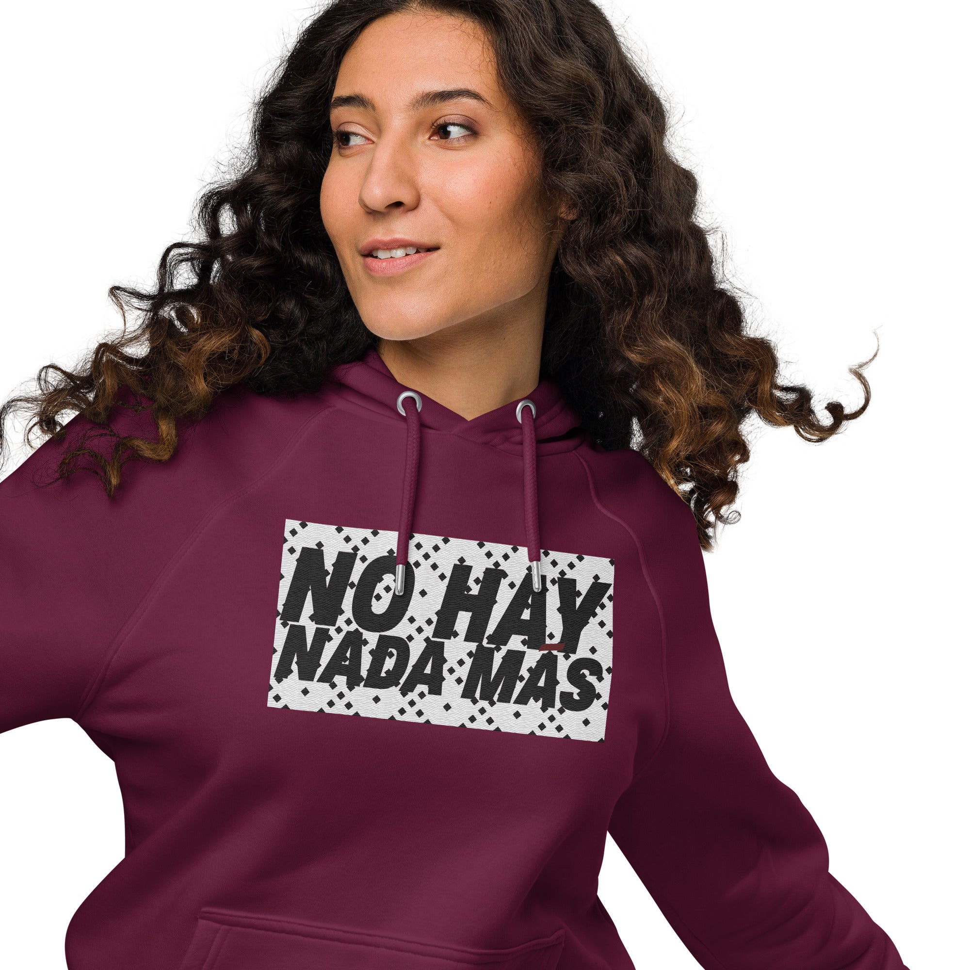 No hay nada más Unisex eco raglan hoodie